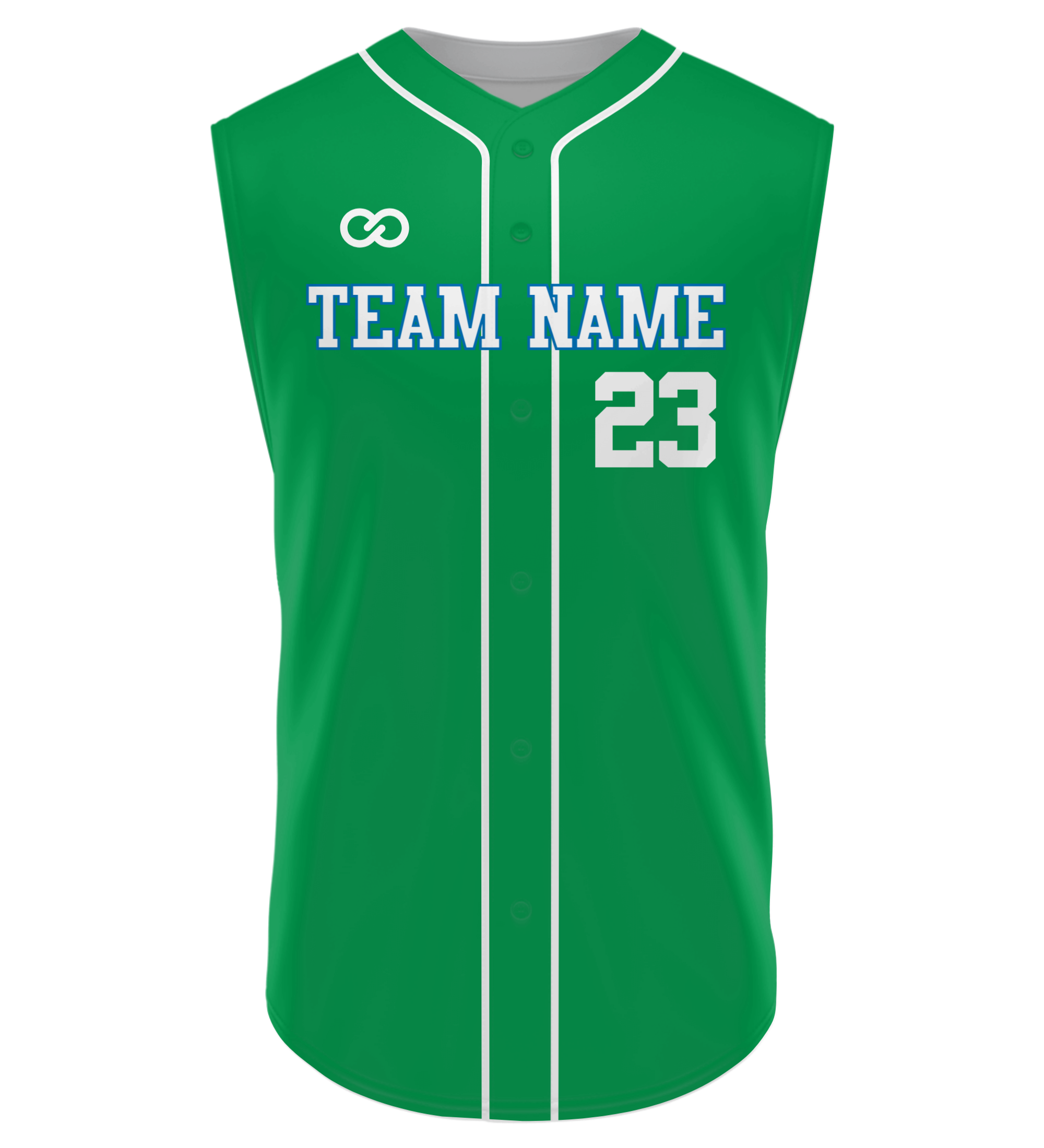 Custom Lightweight Sleeveless Button-Down Softball Jerseys - 01 - Plain