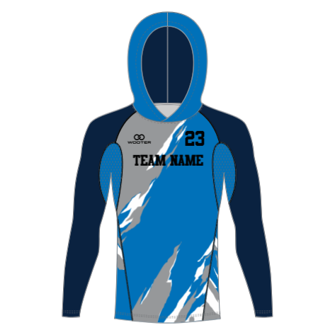 Custom Long Sleeve Hooded Compression Shirts - 08 - Raptor