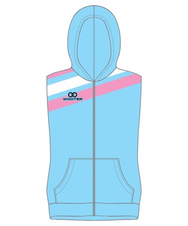Custom Sleeveless Zip-Up Hoodies - 008
