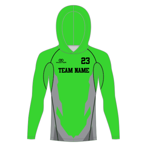 Custom Long Sleeve Hooded Compression Shirts - 06 - Parallax