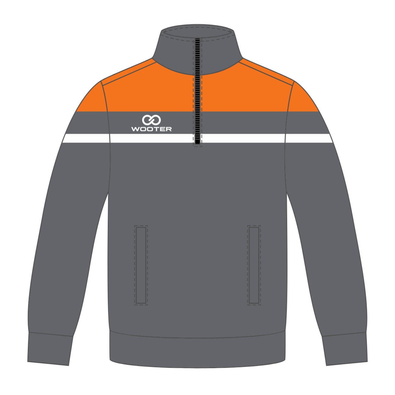 Custom ¼ Zip Warmup Jackets - 002 - Hoops