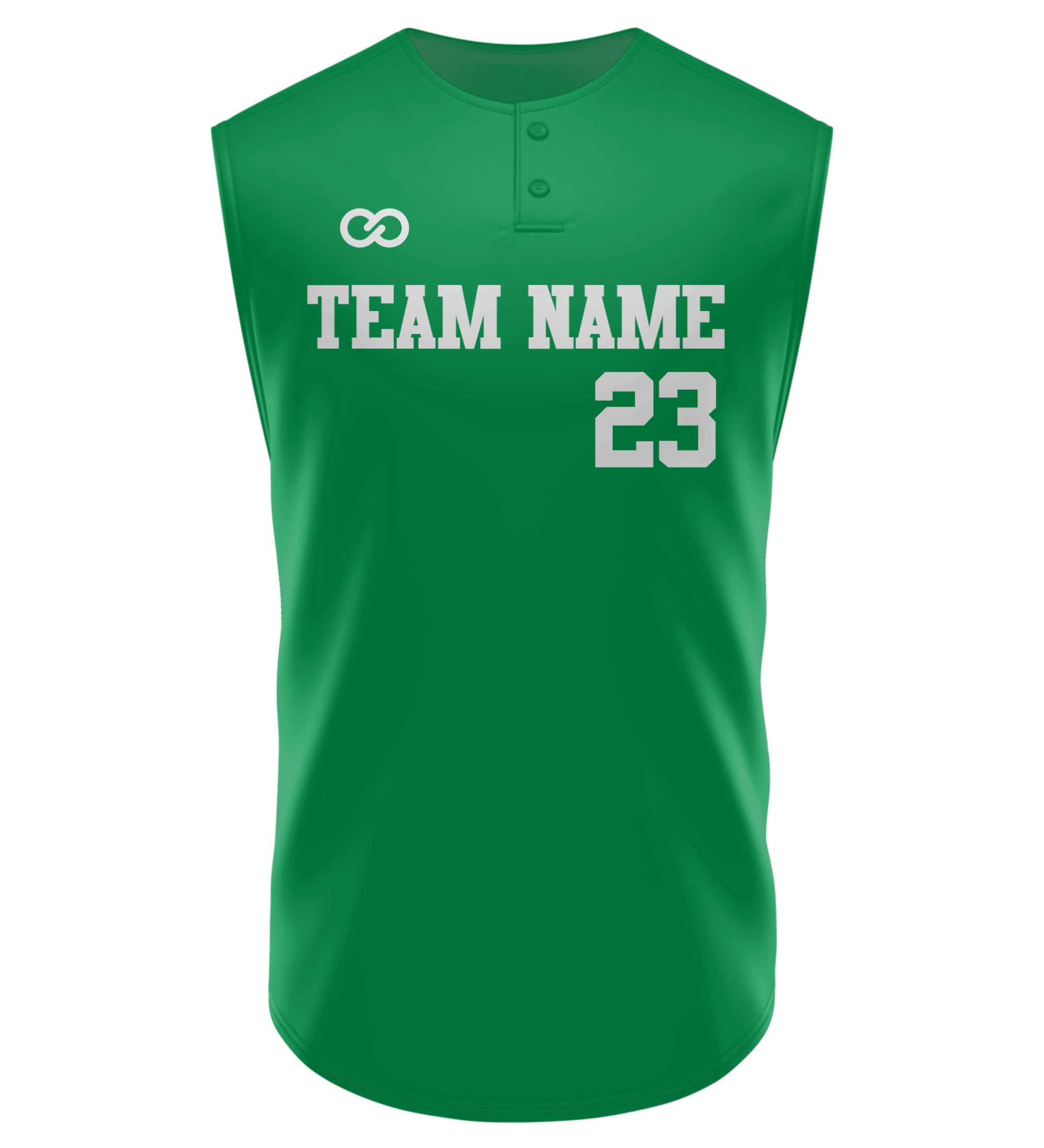 Custom Sleeveless 2-Button Softball Jerseys - 01 - Plain