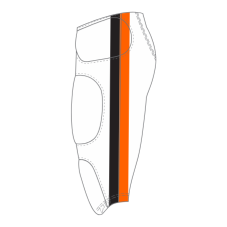 Custom Integrated Football Pants (Low Rise) - 008 - Duo Stripe