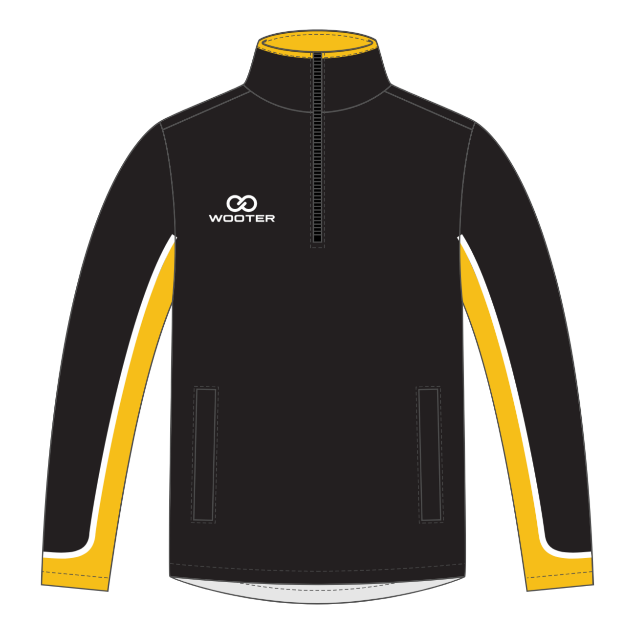 Custom Cuffless ¼ Zip Warmup Jackets - 008