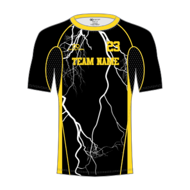 Custom Short Sleeve Compression Shirts - 05 - Lightning