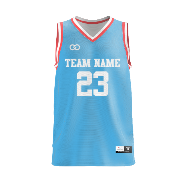 Custom V-Neck Basketball Jerseys - 01 - Plain