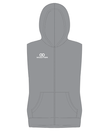 Custom Sleeveless Zip-Up Hoodies - 001