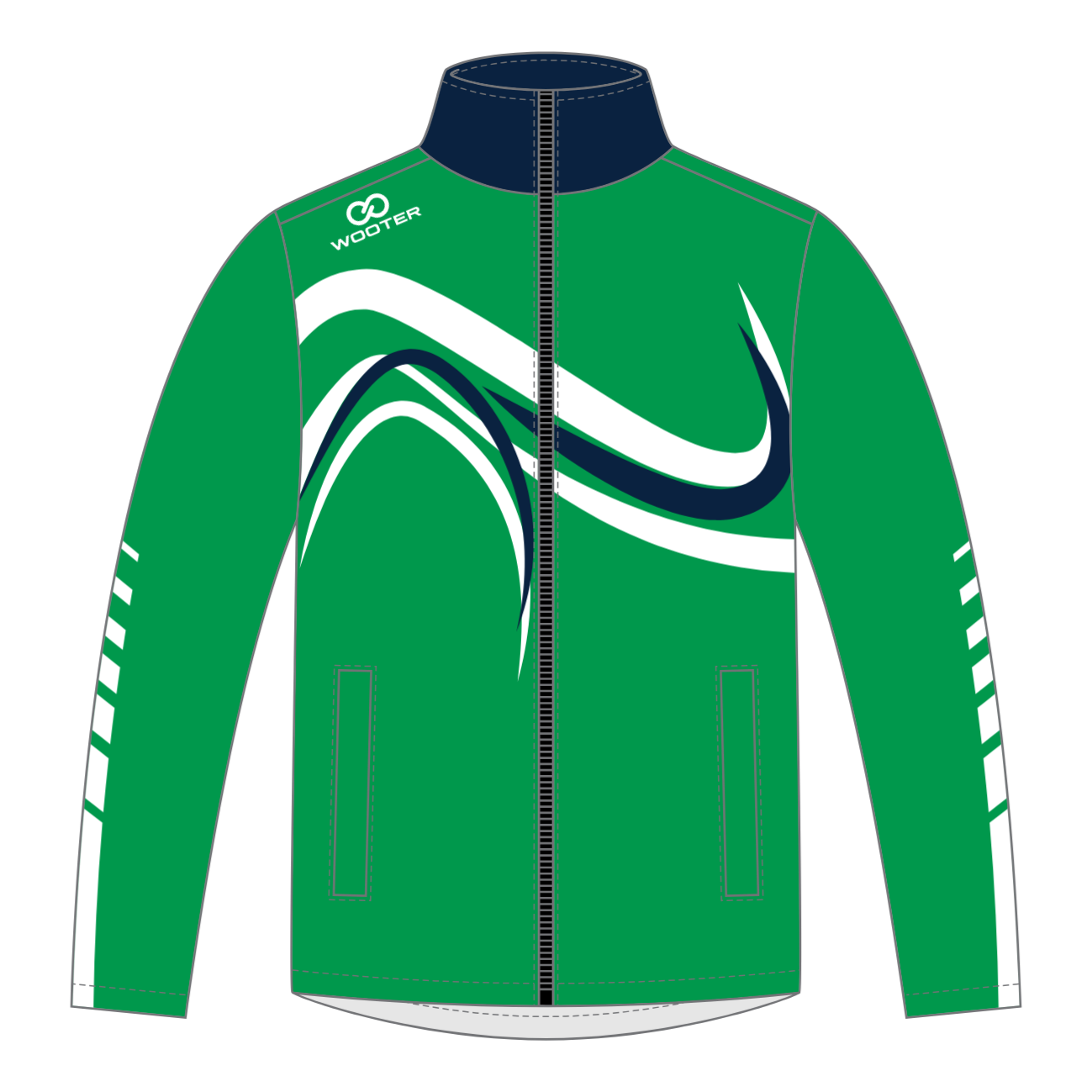 Custom Cuffless Warmup Jackets - 012