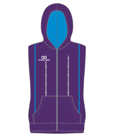 Custom Sleeveless Zip-Up Hoodies - 011