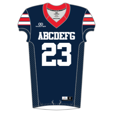 Custom Collegiate Football Jerseys - 004 - Stripes