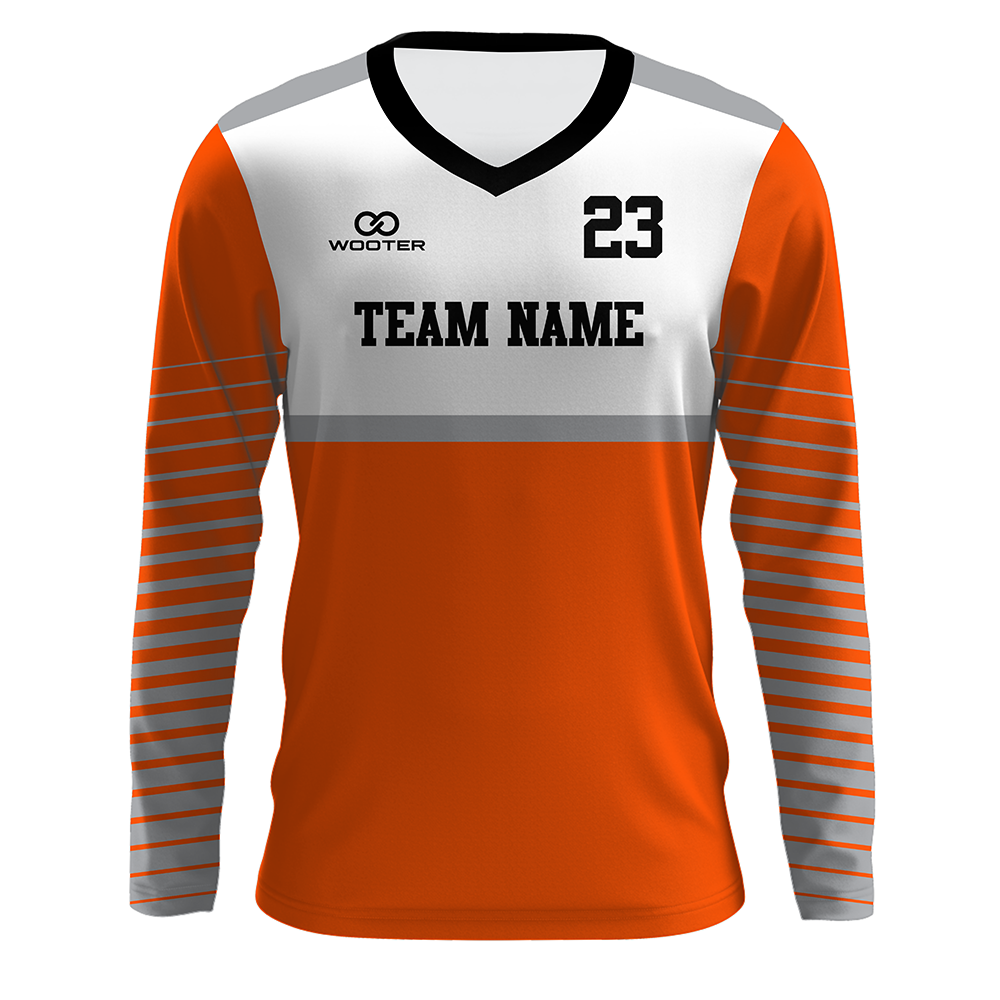 Custom Long Sleeve V-Neck T-Shirts - 010
