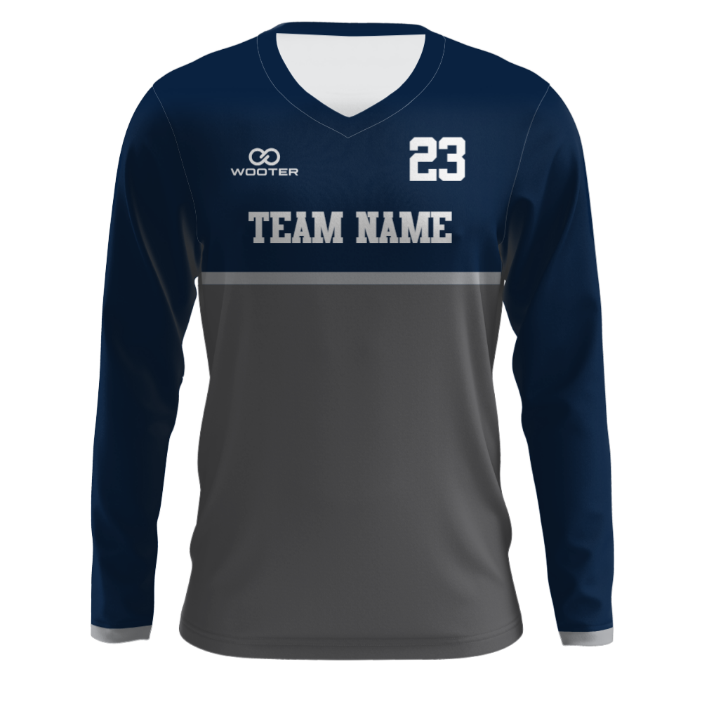 Custom Long Sleeve V-Neck T-Shirts - 004