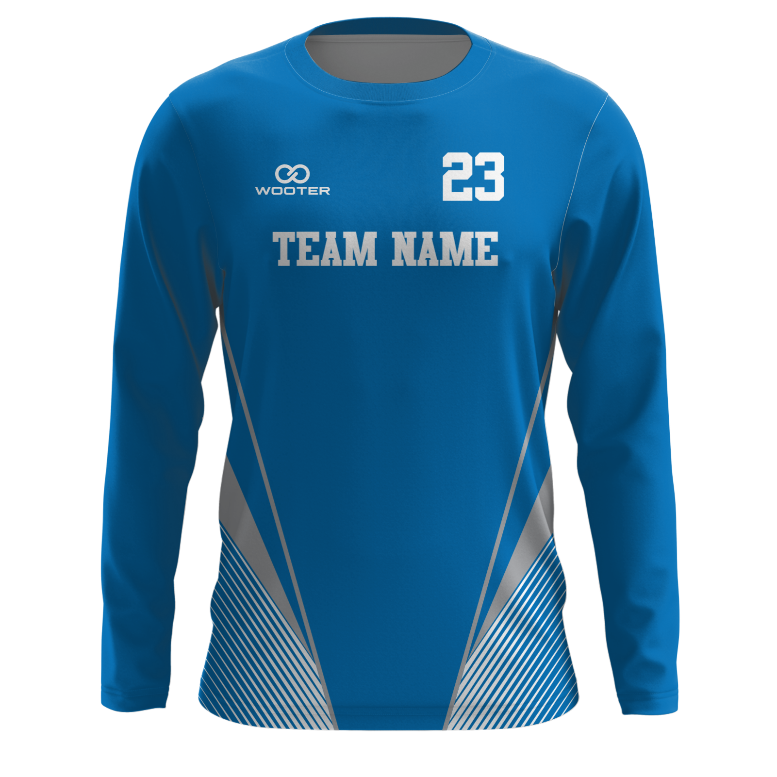 Custom Long Sleeve Crew Neck T-Shirts - 005
