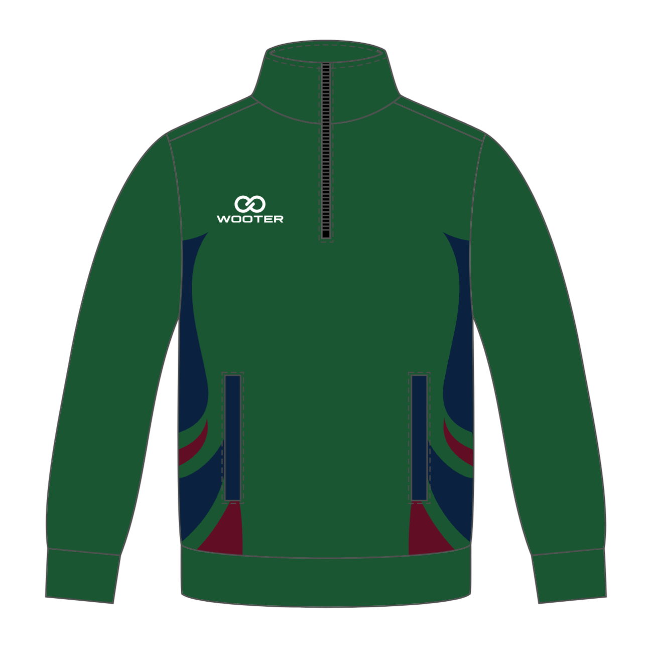Custom ¼ Zip Warmup Jackets - 004 - Matchline