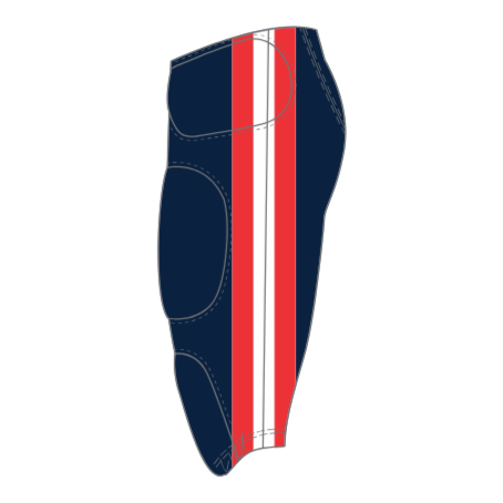 Custom Integrated Football Pants (Low Rise) - 007 - Stripes Tri