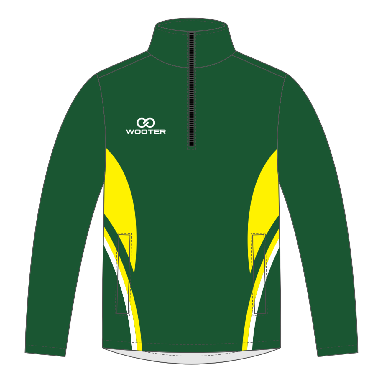 Custom Cuffless ¼ Zip Warmup Jackets - 003