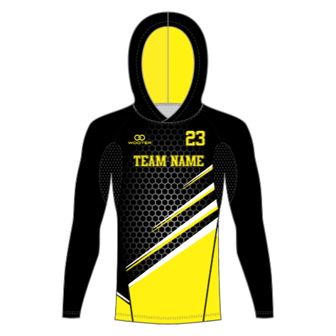 Custom Long Sleeve Hooded Compression Shirts - 07 - Hex