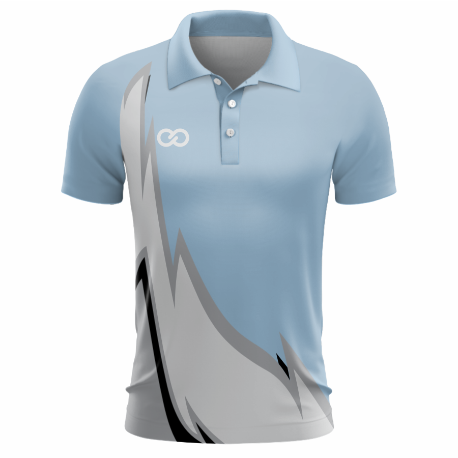 Custom Polo Shirts (Raglan Sleeve) - 06 - Flames