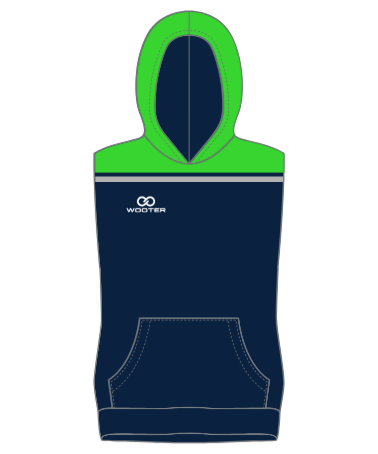 Custom Sleeveless Hoodies - 04 - Slate