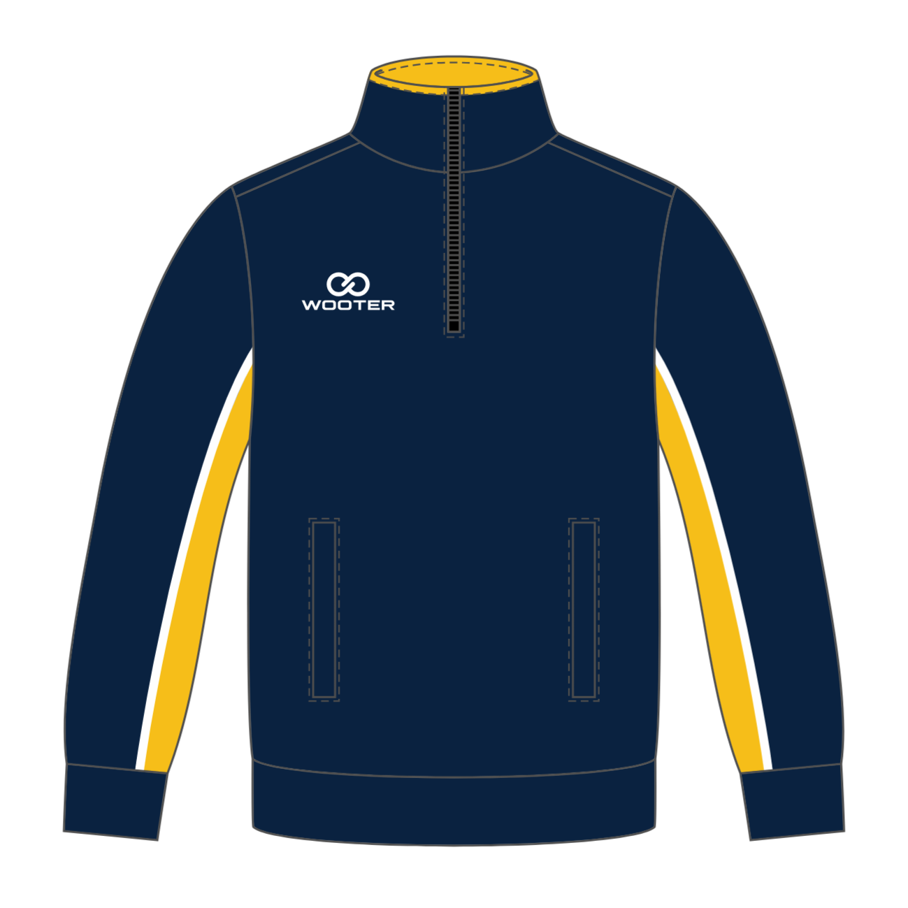 Custom ¼ Zip Warmup Jackets - 008 - Flagship