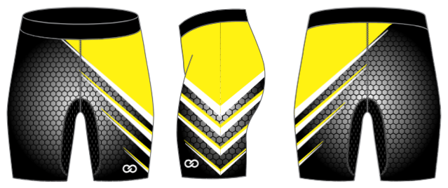 Custom Compression Shorts (Womens/Girls) - 02 - Hex