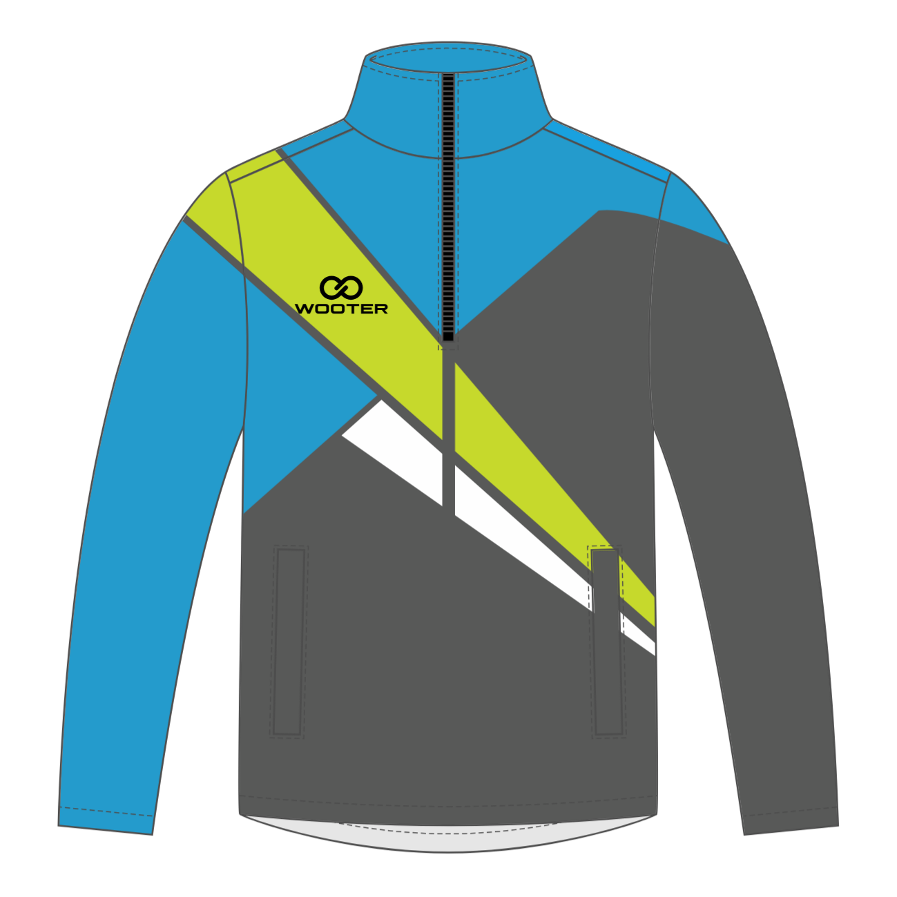 Custom Cuffless Warmup Jackets - 010