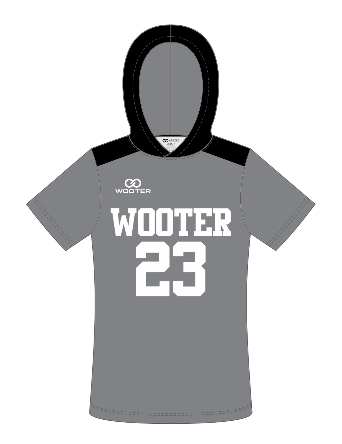 Custom Short Sleeve Hoodie Shooting Shirts - 012