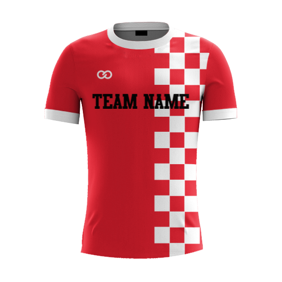 Custom Crew Neck Soccer Jerseys - 08 - Checkers