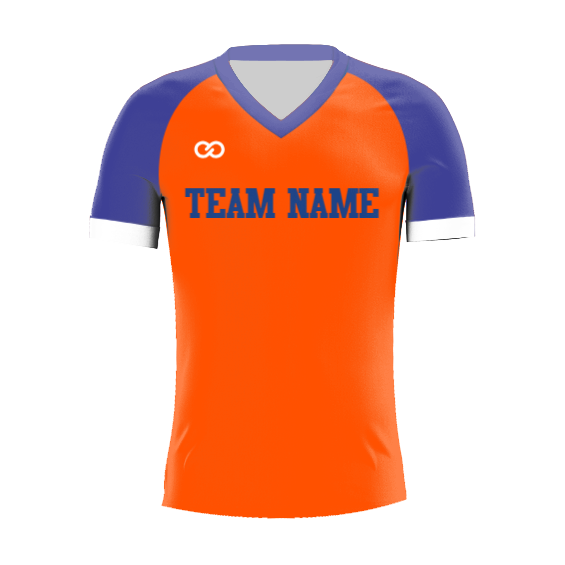 Custom Raglan Sleeve V-Neck Soccer Jerseys - 01 - Plain