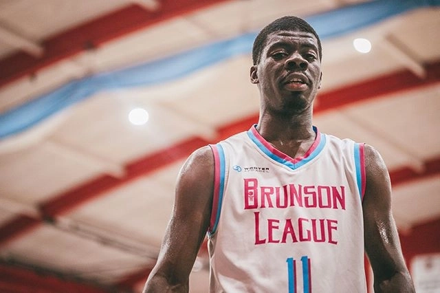 Wooter Custom V-Neck Basketball Jerseys - Burson League - blue, red and white design