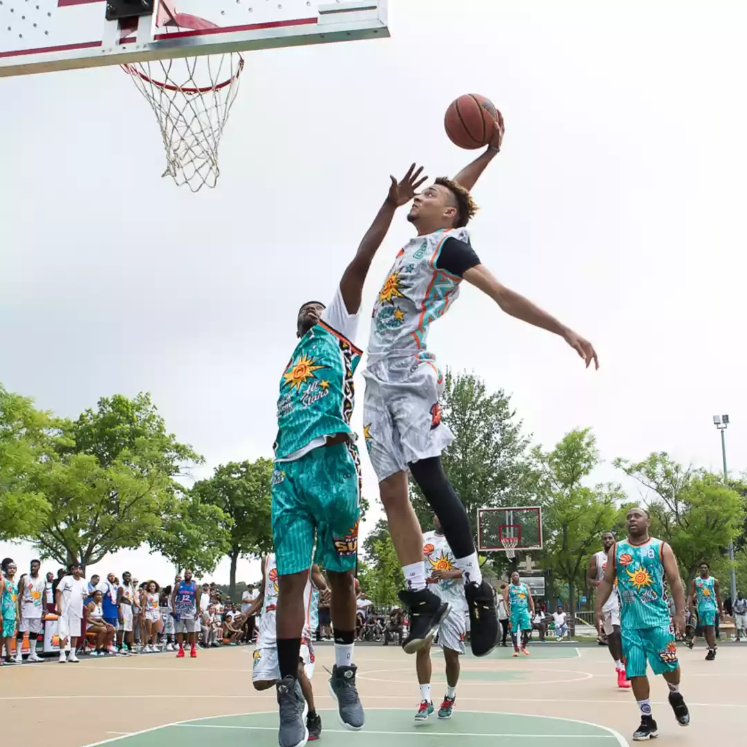 Player Wearing Wooter Custom Basketball Shorts | Wooter Apparel