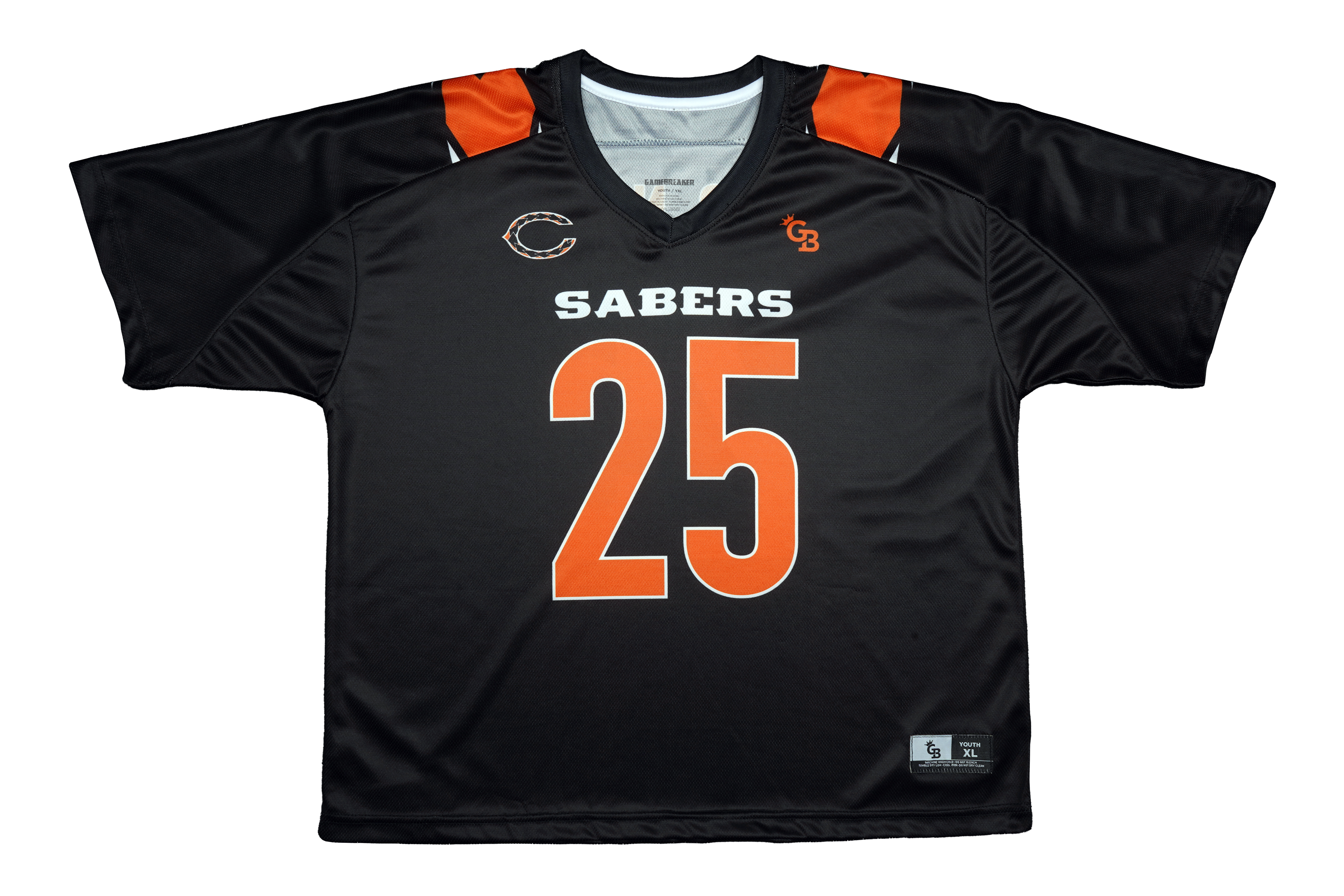 GameBreaker Lacrosse Jersey in black and orange