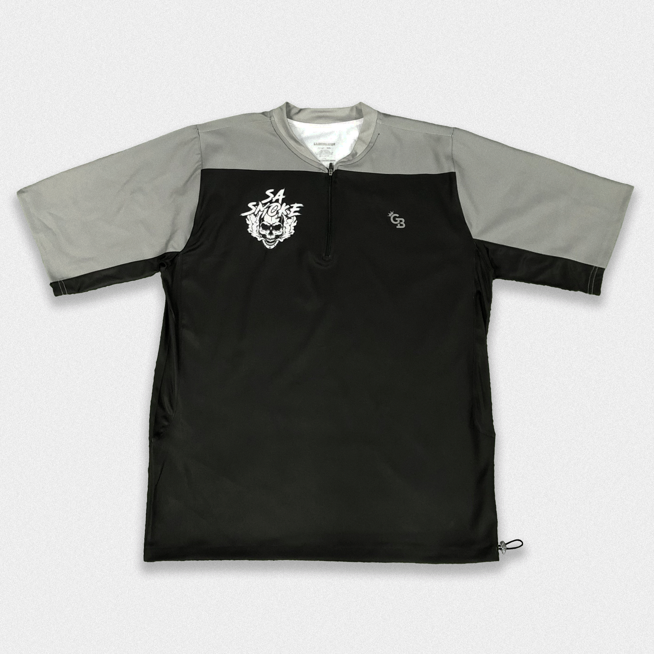GameBreaker Coaches 1/4 zip in black and grey