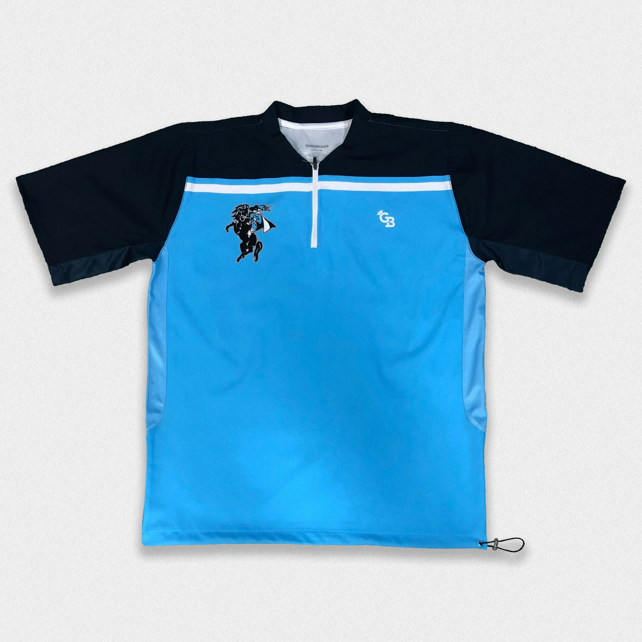 GameBreaker Coaches 1/4 zip in black and blue