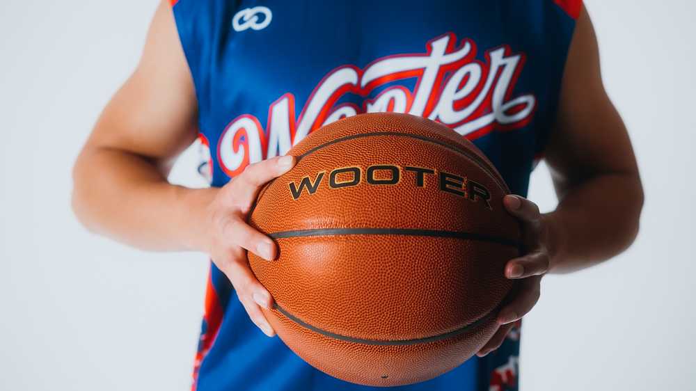 Wooter Custom Round Neck Basketball Jerseys-Team Name-white, royal and red design